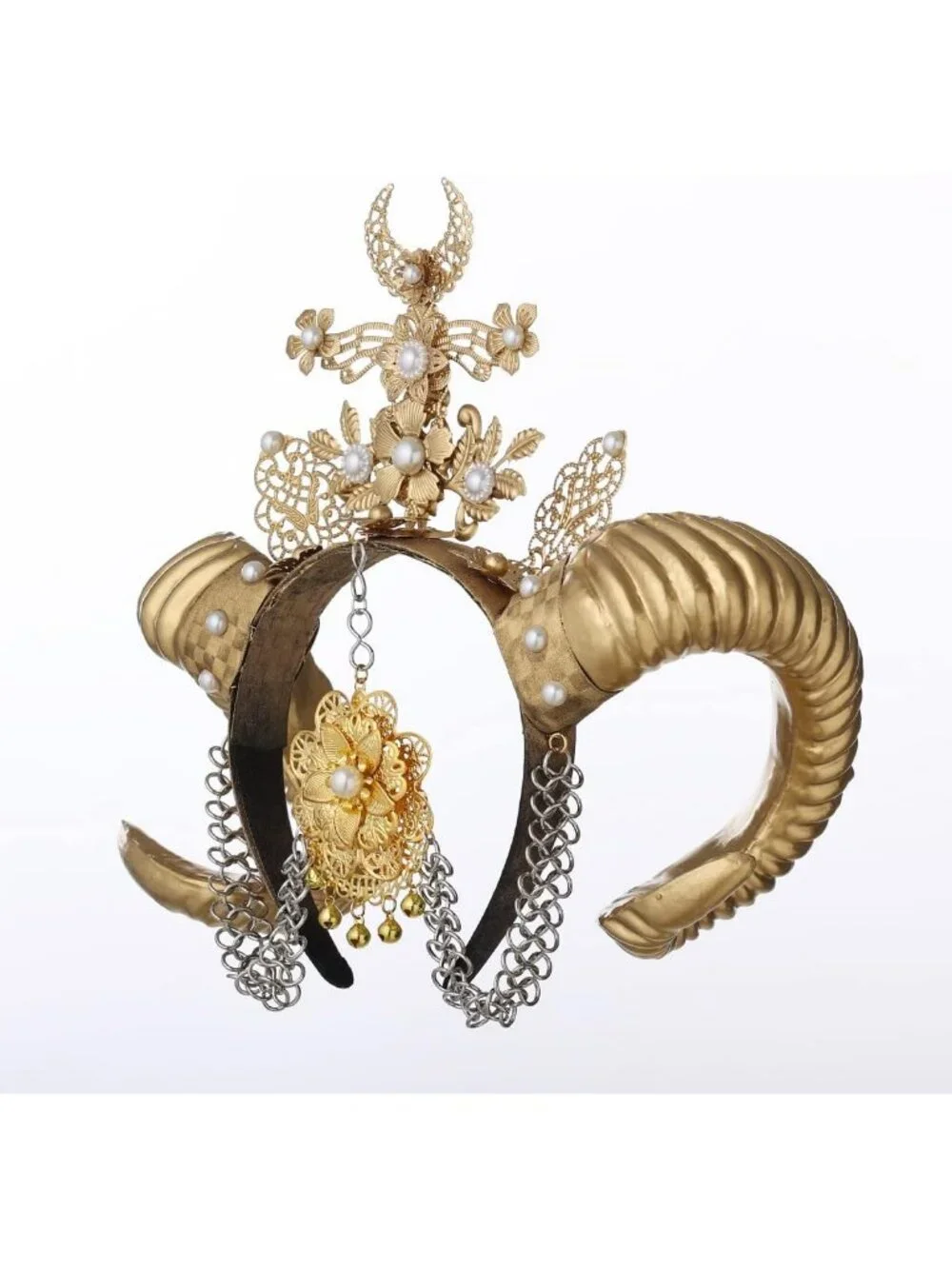 Goddess Halo Crown Headband with Spikes & Zip Ties - Sunburst Style Hair